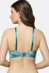 Triumph Padded Non Wired Medium Coverage T-Shirt Bra - Green Dark Combination — thumbnail 2